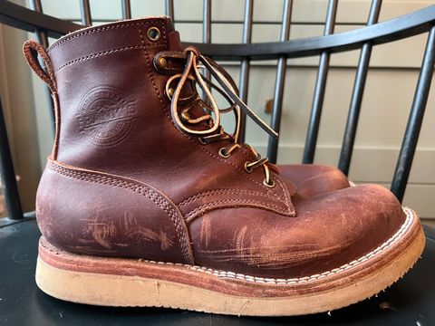 Photo by goblutes on December 16, 2024 of the Frank's Boots Rainier in Seidel Chocolate.
