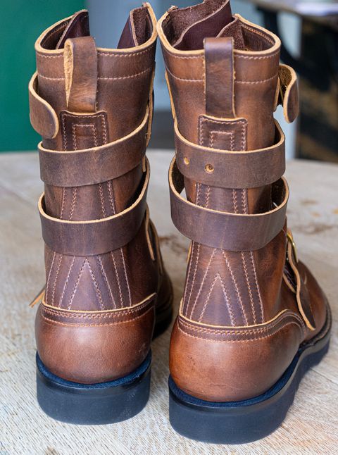 Photo by rustic.boots on October 2, 2025 of the Nicks TankerPro in Horween Orange Predator.
