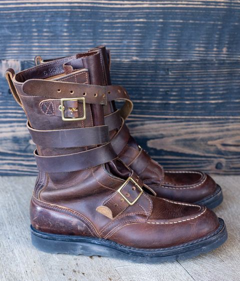 Photo by rustic.boots on February 1, 2026 of the Nicks TankerPro in Horween Orange Predator.