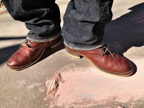 Photo by blinkerfluid on March 1, 2024 of the Onderhoud SVC02 Packer Boot in Badalassi Carlo Cognac Minerva.