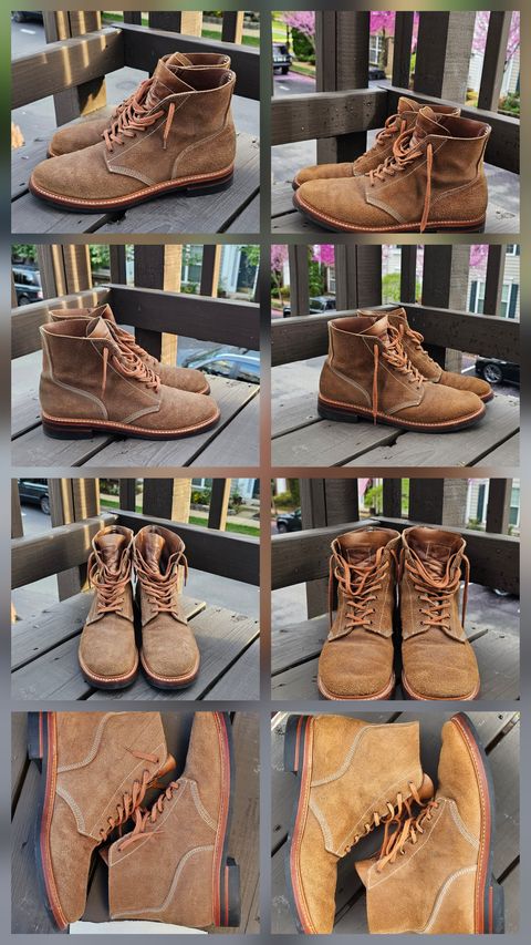 Photo by Spoon on April 8, 2026 of the John Lofgren M-43 Service Shoes in Horween Natural Chromexcel Roughout.