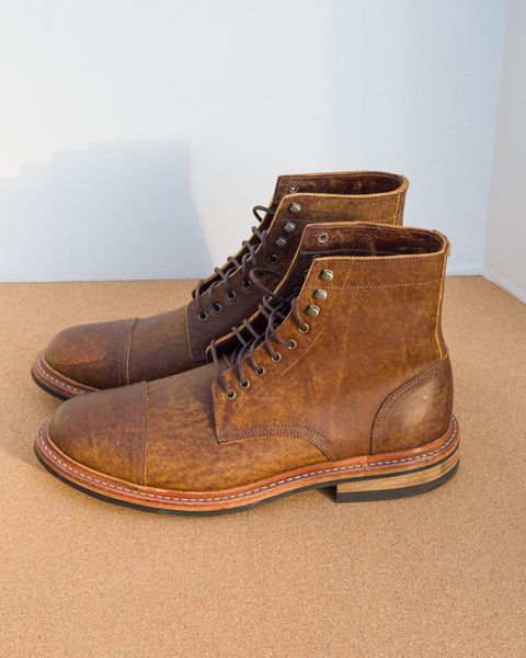 Photo by davehillsd on October 2, 2023 of the Oak Street Bootmakers Trench Boot in Badalassi Carlo Spiga Habana.
