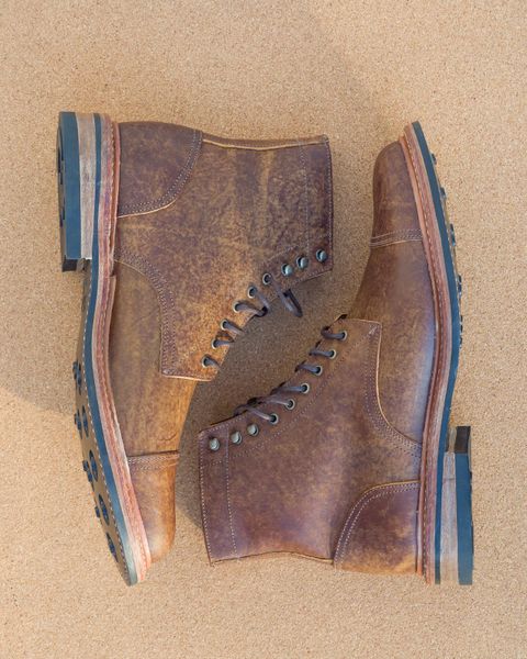 Photo by davehillsd on October 2, 2023 of the Oak Street Bootmakers Trench Boot in Badalassi Carlo Spiga Habana.
