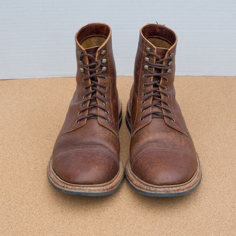 Photo by davehillsd on December 3, 2023 of the Oak Street Bootmakers Trench Boot in Badalassi Carlo Spiga Habana.