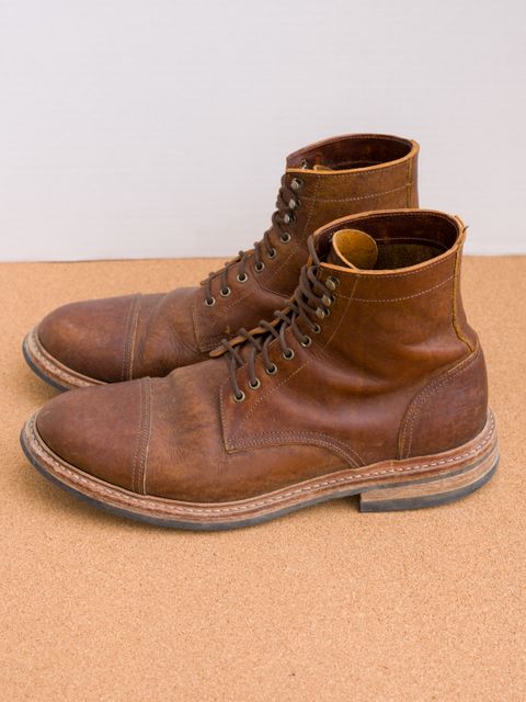 Photo by davehillsd on February 6, 2024 of the Oak Street Bootmakers Trench Boot in Badalassi Carlo Spiga Habana.