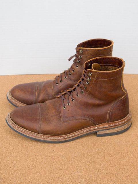 Photo by davehillsd on March 5, 2024 of the Oak Street Bootmakers Trench Boot in Badalassi Carlo Spiga Habana.