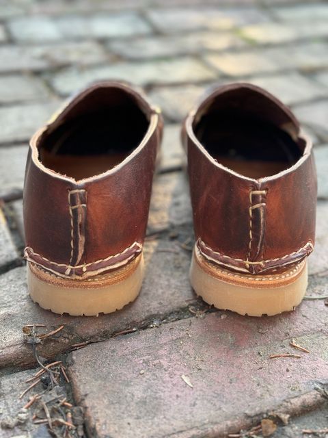 Photo by captain on January 11, 2024 of the Rancourt & Co. 1967 Venetian in Horween Dark Brown Chromepak.