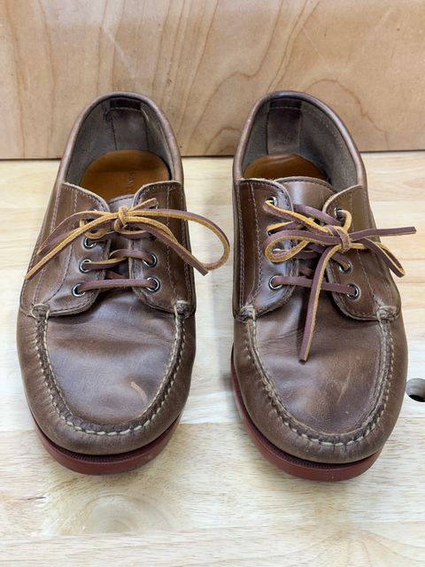 Photo by captain on January 25, 2024 of the Rancourt & Co. Classic Ranger-Moc in Horween Natural Chromexcel.