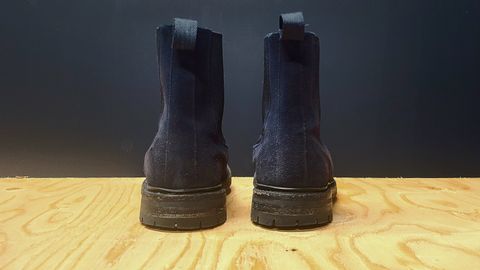 Photo by hoainp on December 3, 2024 of the Tricker's Stephen Chelsea Boot in Zonta Oceano Castorino Suede.