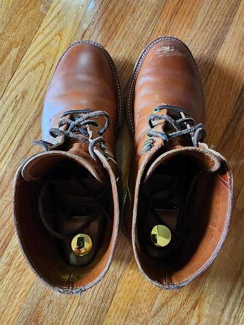 Photo by James3 on December 2, 2023 of the Grant Stone Diesel Boot in Badalassi Carlo Saddle Tan Minerva.