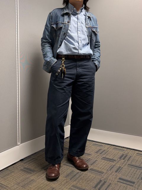 Photo by Asian on June 2, 2026 of the NF Bootmaker Milton Shoe in La Perla Azzurra Dark Brown Missouri.