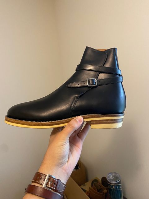 Photo by Asian on May 10, 2024 of the Iron Boots Jodhpur in Seidel Black Double Shot.