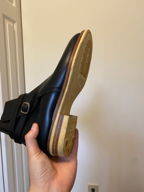 Photo by Asian on May 10, 2024 of the Iron Boots Jodhpur in Seidel Black Double Shot.