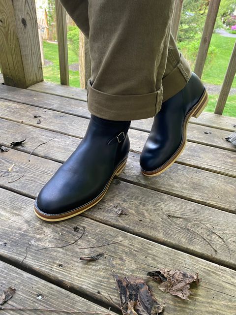 Photo by Asian on May 10, 2024 of the Iron Boots Jodhpur in Seidel Black Double Shot.