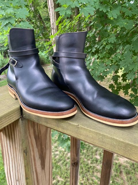 Photo by Asian on June 20, 2024 of the Iron Boots Jodhpur in Seidel Black Double Shot.
