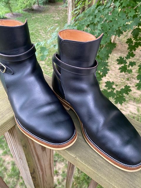 Photo by Asian on June 20, 2024 of the Iron Boots Jodhpur in Seidel Black Double Shot.