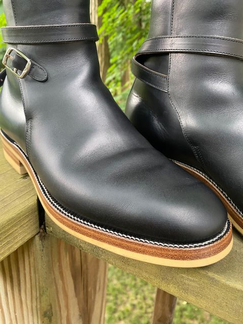 Photo by Asian on June 20, 2024 of the Iron Boots Jodhpur in Seidel Black Double Shot.