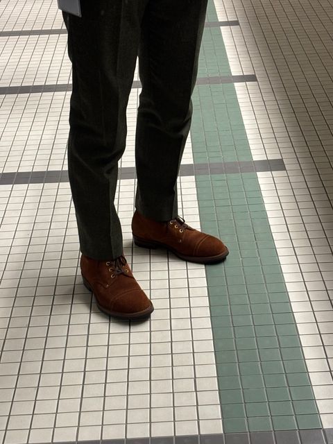 Photo by Asian on December 11, 2024 of the Iron Boots The Chosen One in Sb Foot Roughout.
