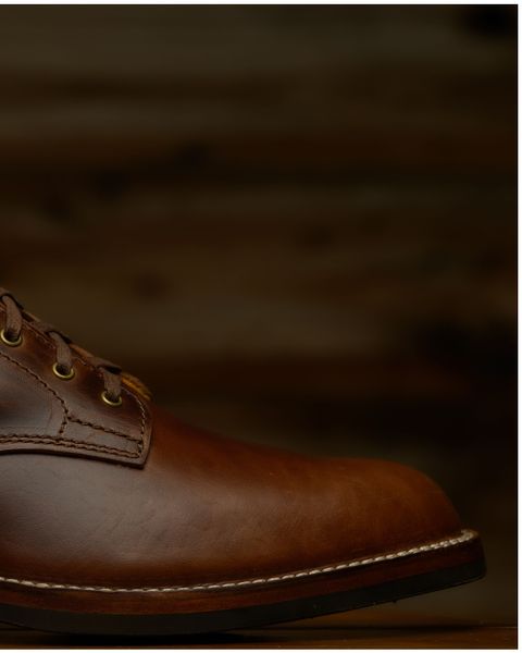 Photo by Asian on August 11, 2025 of the Oldspeed MFG Service Boot 6” in Horween Brown Chromexcel Horsehide.