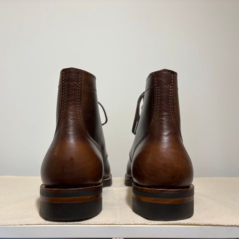 Photo by Asian on September 29, 2025 of the Oldspeed MFG Service Boot 6” in Horween Brown Chromexcel Horsehide.