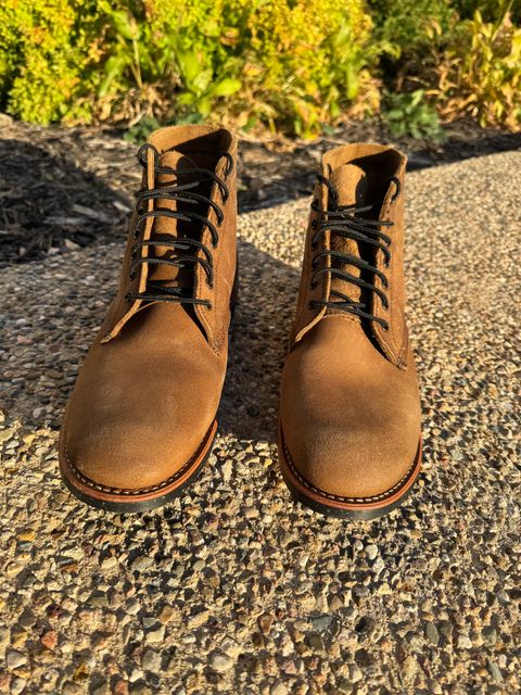 Photo by nasnurse on October 2, 2024 of the Red Wing 8062 in S.B. Foot Olive Mohave Roughout.