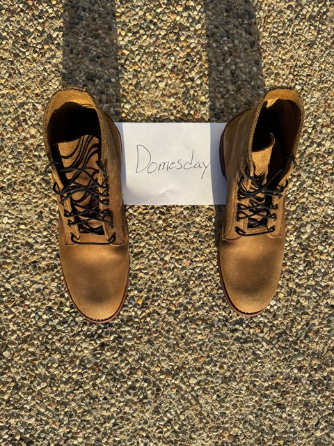Photo by nasnurse on October 2, 2024 of the Red Wing 8062 in S.B. Foot Olive Mohave Roughout.