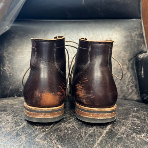Photo by cordoman on January 5, 2024 of the Viberg Service Boot in Horween Brown Wooly.