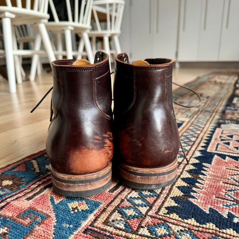 Photo by cordoman on April 5, 2024 of the Viberg Service Boot in Horween Brown Wooly.