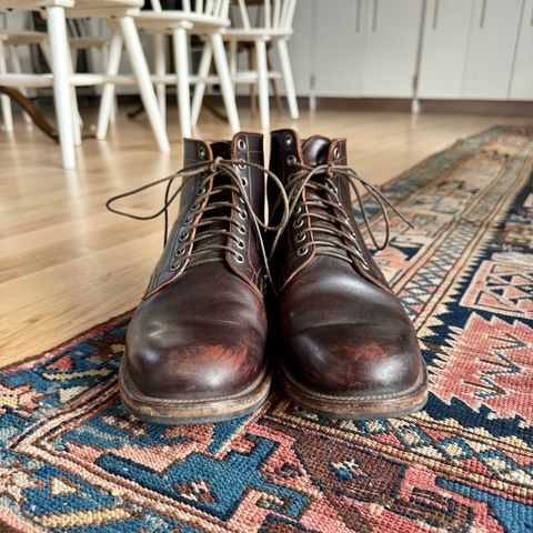 Photo by cordoman on April 5, 2024 of the Viberg Service Boot in Horween Brown Wooly.