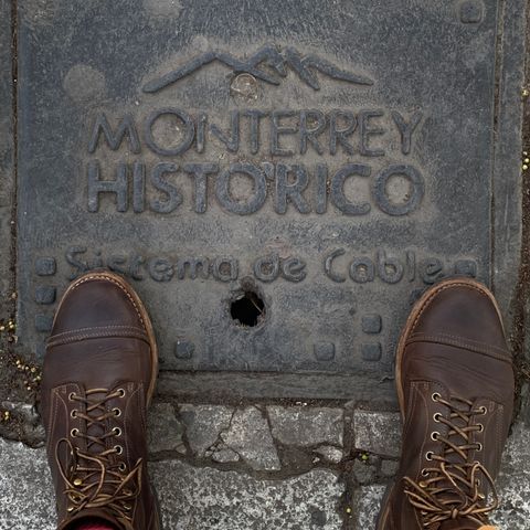 Photo by tinytopey on April 2, 2023 of the Truman Upland Boot in Horween Java Predator.