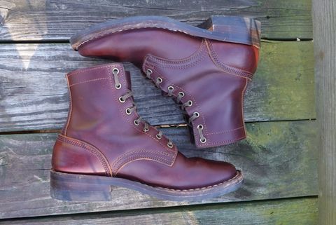 Photo by gertrudes_cat on December 4, 2023 of the Nicks MTO in Wickett & Craig Chestnut Oiled Latigo.