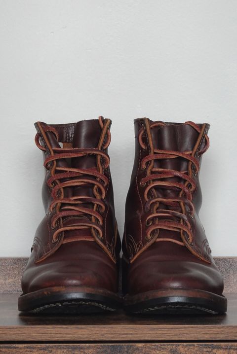 Photo by gertrudes_cat on March 5, 2024 of the Nicks MTO in Wickett & Craig Chestnut Oiled Latigo.