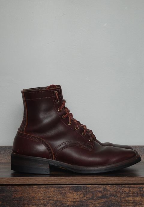 Photo by gertrudes_cat on March 5, 2024 of the Nicks MTO in Wickett & Craig Chestnut Oiled Latigo.