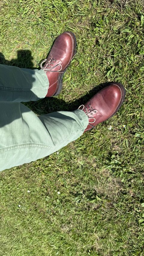 Photo by init on May 3, 2025 of the Viberg 145 Oxford in Maryam Brown Horsebutt.