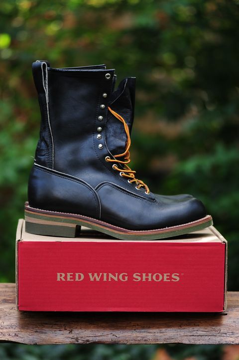 Photo by bootbeater on October 16, 2024 of the Red Wing 919 Climber Vtg. 1983 in S.B. Foot Black Chrome.