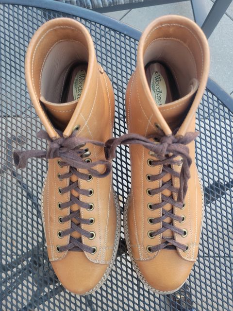 Photo by sacerdos9287 on April 5, 2024 of the Onderhoud LCV02 Monkey Boot in Horween Natural Pioneer Reindeer.