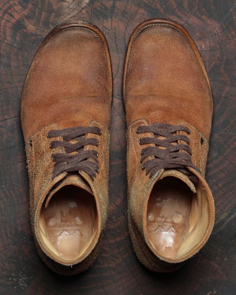 Photo by ahuebner on February 5, 2024 of the WM1978 French Army Boot in Tochigi Natural Roughout.