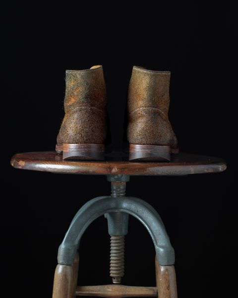 Photo by ahuebner on April 2, 2024 of the WM1978 French Army Boot in Tochigi Natural Roughout.