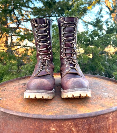 Photo by Bigcountrybonsai on February 6, 2024 of the Nicks MTO in Horween Tan Waxed Flesh.