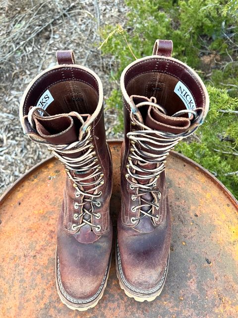 Photo by Bigcountrybonsai on February 6, 2024 of the Nicks MTO in Horween Tan Waxed Flesh.