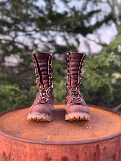 Photo by Bigcountrybonsai on April 5, 2024 of the Nicks MTO in Horween Tan Waxed Flesh.