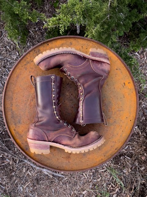 Photo by Bigcountrybonsai on April 5, 2024 of the Nicks MTO in Horween Tan Waxed Flesh.