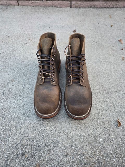 Photo by basboy on October 1, 2025 of the Viberg Service Boot in C.F. Stead Antique Waxy Commander.