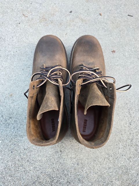 Photo by basboy on October 1, 2025 of the Viberg Service Boot in C.F. Stead Antique Waxy Commander.