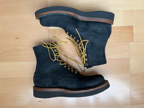Photo by mr_spud on April 23, 2026 of the White's Smokejumper in Seidel Black Oil Tan Roughout.