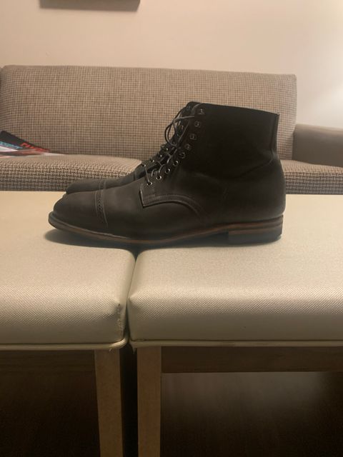 Photo by amanandhisboots on November 6, 2022 of the Viberg Service Boot BCT in Unlisted Leather.