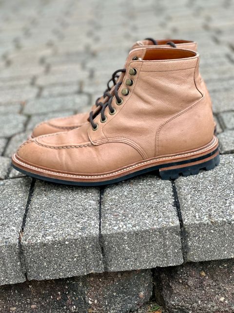 Photo by Wes on December 5, 2022 of the Grant Stone Ottawa Boot in Incas Natural Kangaroo.