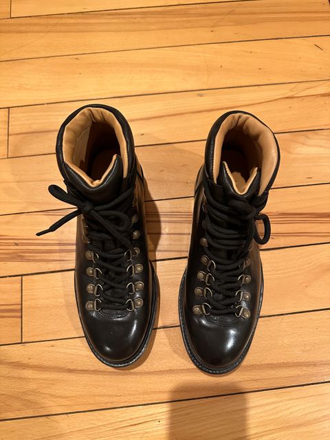 Photo by waltyboy on March 6, 2024 of the Meermin Hiking Boot in D'Annonay Black Calf.