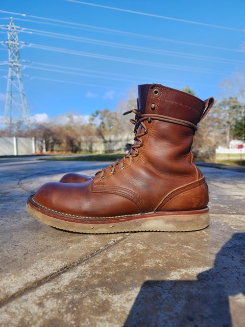 Photo by ba_knows on April 2, 2023 of the Nicks Traveler in Horween Orange Predator.