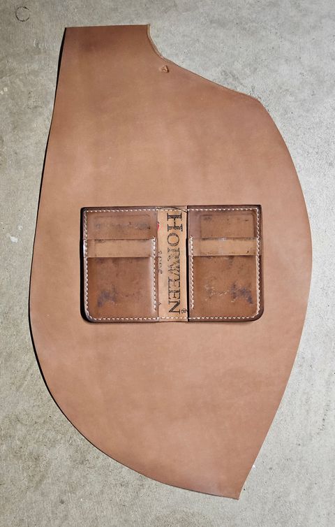 Photo by joeldelassus on January 4, 2026 of the DELASSUS LEATHER V42 in Horween Unglazed Natural Shell Cordovan.